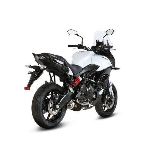 Celoten izpušni sistem 2x1 STORM OVAL K.041.LX1B Kovinsko črna