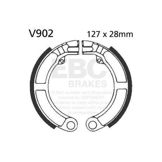 Brake shoe set EBC V902