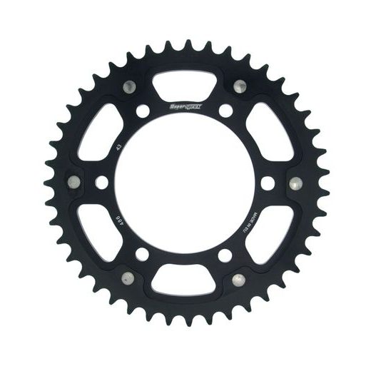 Zadnji verižnik (zobnik) SUPERSPROX STEALTH RST-486:43-BLK črna 43T, 520