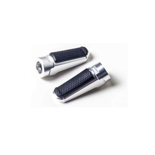 Footpegs without adapters PUIG SPORT 7318P srebrna with rubber