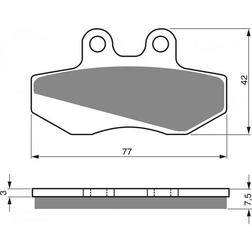 Zavorne obloge GOLDFREN 095 S3