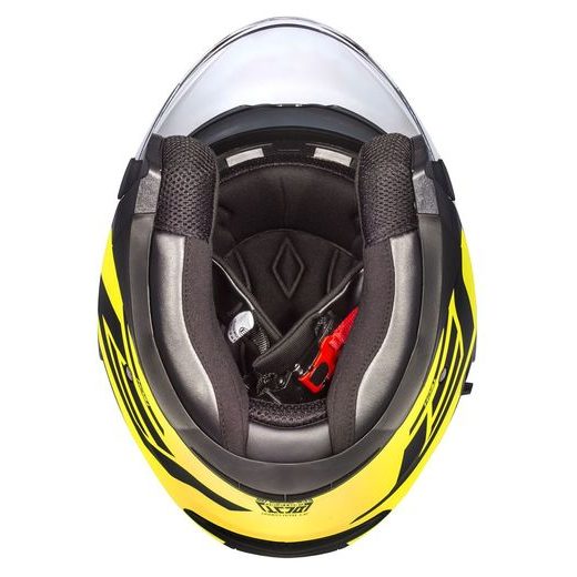 Jet čelada CASSIDA JET TECH CORSO black matt / yellow fluo S