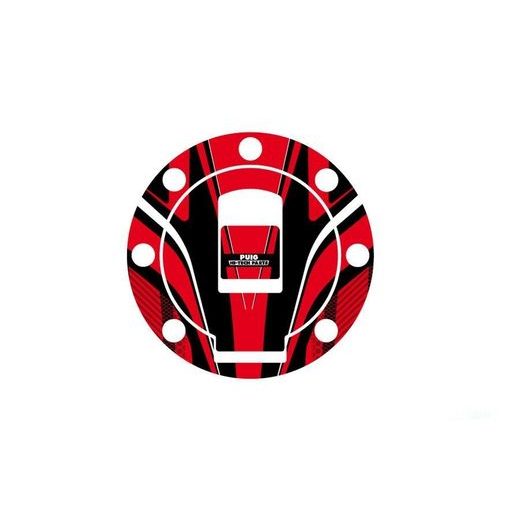 Fuel cap cover PUIG RADIKAL 6322R rdeč