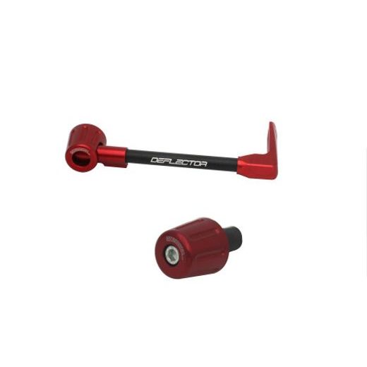 Lever guard in aluminium + left end ACCOSSATO DE004 with black hose and joint right
