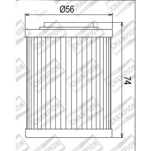 Oljni filter CHAMPION COF052 100609585