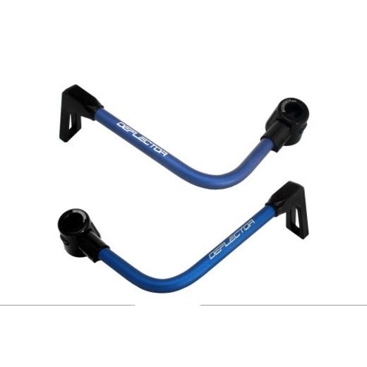 Lever guard ACCOSSATO DE003 with blue hose and joint right + left, aluminium