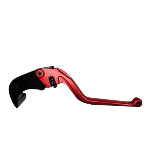 Ročica zavore ACCOSSATO EDF035 fixed CNC-worked aluminium, red