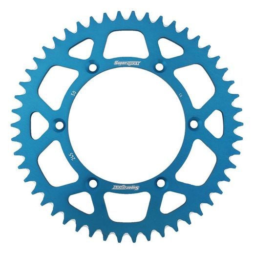 Rear ALU sprocket SUPERSPROX RAL-245:50-BLU moder 50T, 520