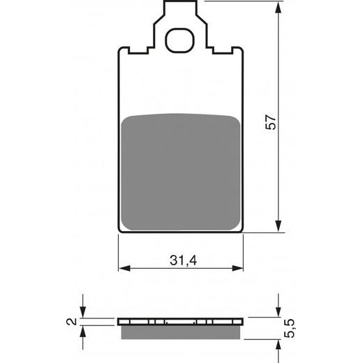 Zavorne obloge GOLDFREN 115 AD