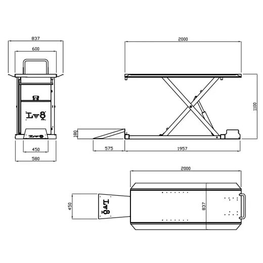 Quick fix kit side extension LV8 GOLDRAKE EG600SE.QK