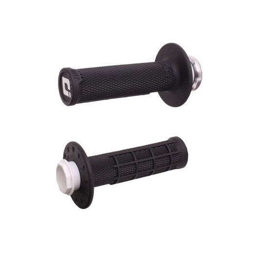 Grips set Lock-on ODI MICRO-X V2 H36MXB Black/Silver Half-Waffle