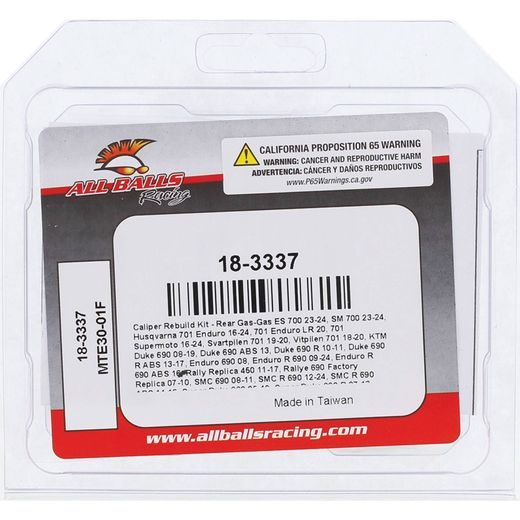 Caliper Rebuild Kit All Balls Racing 18-3337