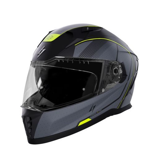 Integralna čelada STORMER BLASTER TRON neon, yellow, metal matt M