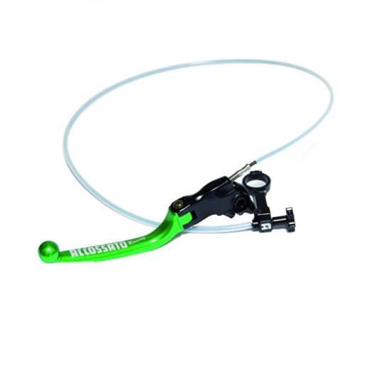 Brake lever folding ACCOSSATO RA001 With Integrated remote adjuster for Original Brake Master Cylinders zelena