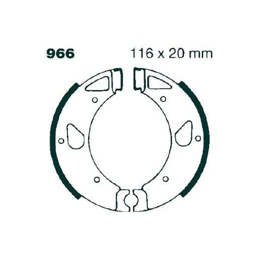 Brake shoe set EBC 966