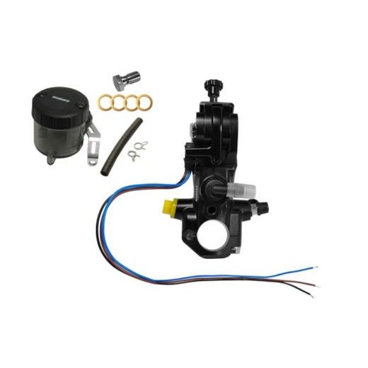 Homologated radial brake master cylinder ACCOSSATO RB086 with folding lever and oil reservoir kit included PRS 16x17-18-19 ABE 61454