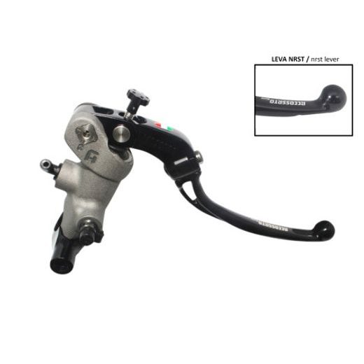 Radial brake master cylinder ACCOSSATO PC001 PRS 19 x 17-18-19 with folding lever,black