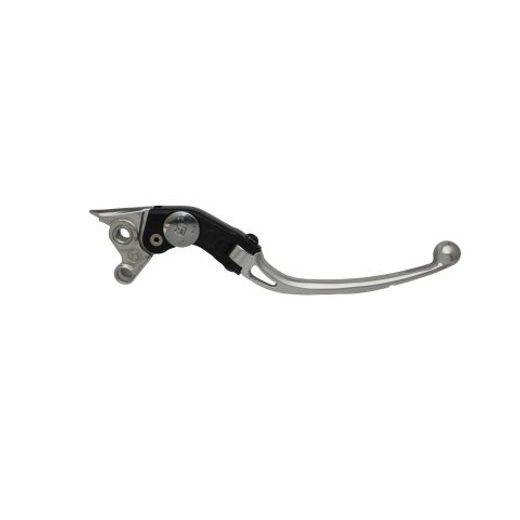Adjustable folding lever ACCOSSATO LV009 in aluminium for original brake master cylinders srebrna