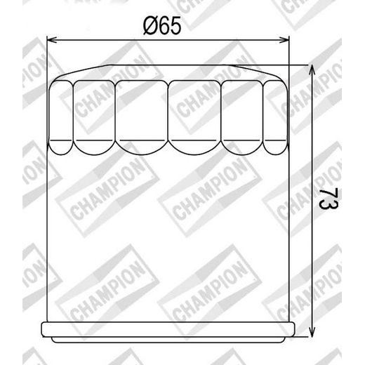 Oljni filter CHAMPION COF077 100609745