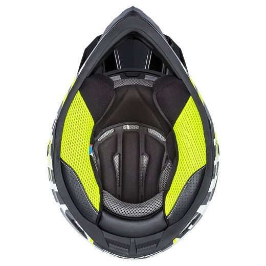 Motocross Helmet CASSIDA CROSS CUP SONIC black /white /fluo yellow M