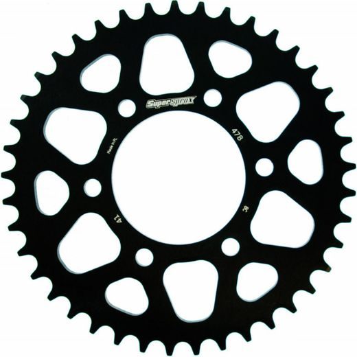 Aluminijasti zadnji verižnik (zobnik) SUPERSPROX RAL-478:41-BLK črna 41T, 520