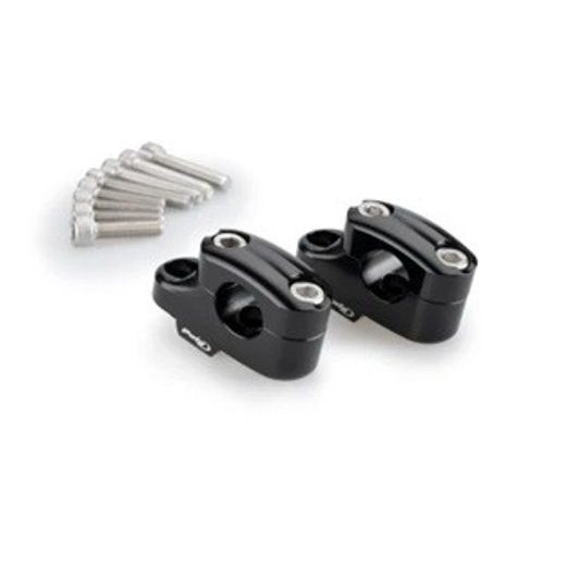 Risers PUIG PULLBACK 22360P srebrna height 25mm, d 29mm, back 16mm