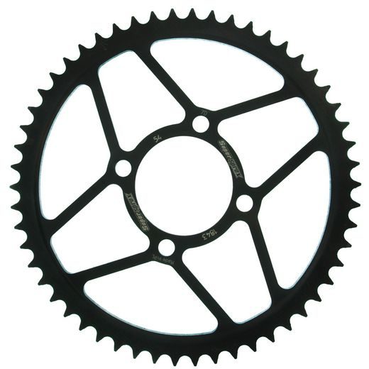 Zadnji verižnik (zobnik) SUPERSPROX RFE-1843:54-BLK črna 54T, 428