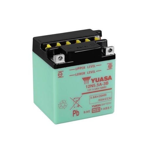Conventional 12V battery NO ACID YUASA 12N5.5A-3B