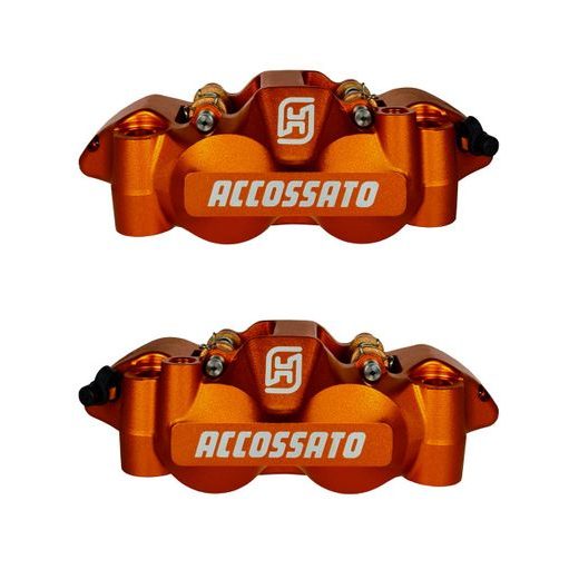 Radial brake caliper ACCOSSATO PZ004 forged monoblock 108 mm distance with pistons in aluminium
