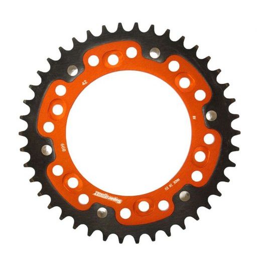 Zadnji verižnik (zobnik) SUPERSPROX STEALTH RST-899:42-ORG oranžna 42T, 525