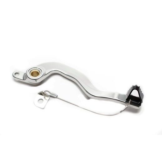 Brake pedal MOTION STUFF 83P-0411002 silver body, black steel fixed tip Steel Fixed Tip