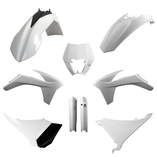 Set plastik POLISPORT 91461 White KTM