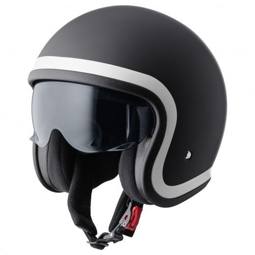Jet čelada GMS RIDE ZG11702 matt black-white S