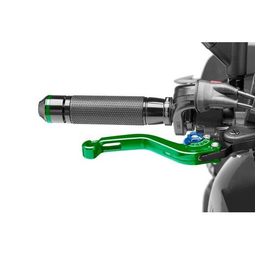 Brake lever without adapter PUIG 180VA kratka (short) green/blue