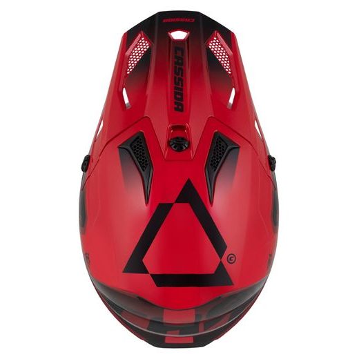 Motocross Helmet CASSIDA CROSS CUP 2 NAPA pearl red/maroon/black XS