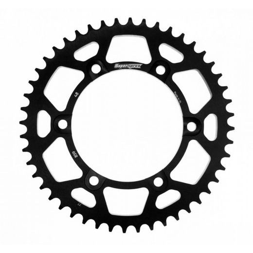 Aluminijasti zadnji verižnik (zobnik) SUPERSPROX RAL-859:48-BLK črna 48T, 530