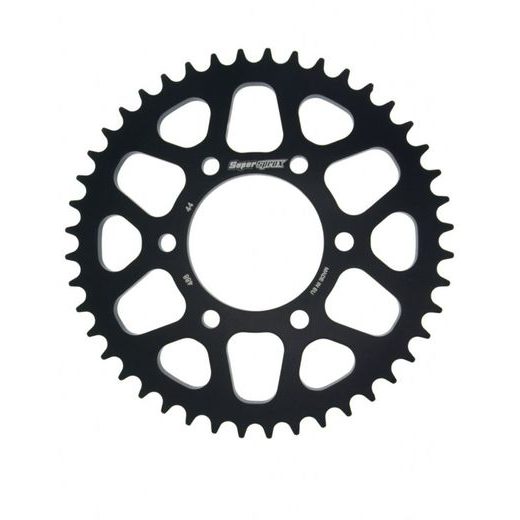 Aluminijasti zadnji verižnik (zobnik) SUPERSPROX RAL-488:44-BLK črna 44T, 530