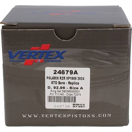 Complete piston VERTEX 24679A Cylinder 93, piston 92,94 mm (High compression)