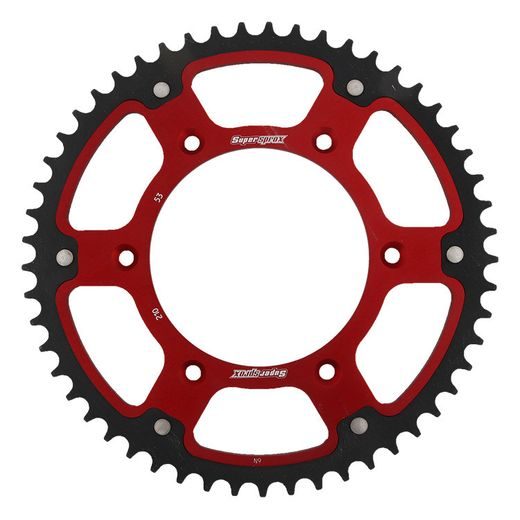Zadnji verižnik (zobnik) SUPERSPROX STEALTH RST-210:53-RED rdeč 53T, 520