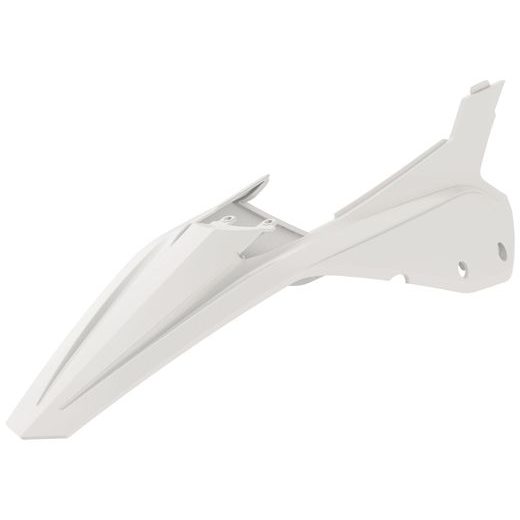 Rear fender + side panels POLISPORT 8585300001 bela