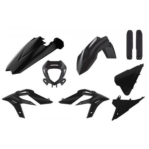 Set plastik POLISPORT 91060 enduro Črn