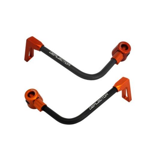 Lever guard ACCOSSATO DE003 with black hose and joint right + left, aluminium