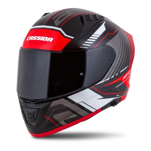Integralna čelada CASSIDA AERO DROME black pearl/ red/white/ grey S