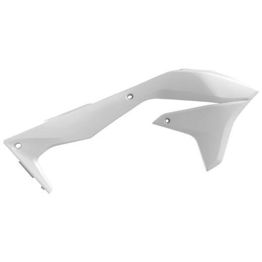 Radiator scoops POLISPORT 8418300002 (par) bela za KAWASAKI KX 450 (F) 2016-2018