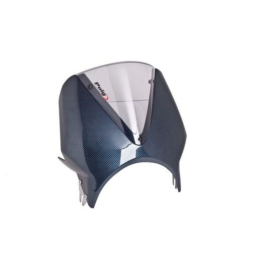 Windshield PUIG RETROVISIONS 003CH carbon look smoke