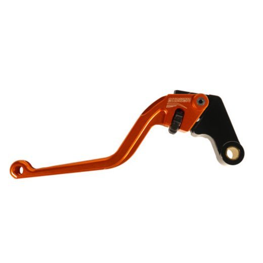 Clutch Lever ACCOSSATO ESB22 fixed CNC-worked aluminium, orange