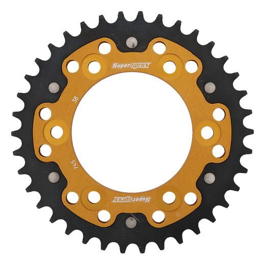 Zadnji verižnik (zobnik) SUPERSPROX STEALTH RST-745:38-GLD zlata 38T, 525