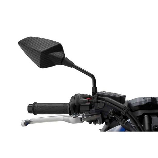 Vzvratno ogledalo PUIG RS1 WITH BAR 7341C carbon look left (including adapter kit)