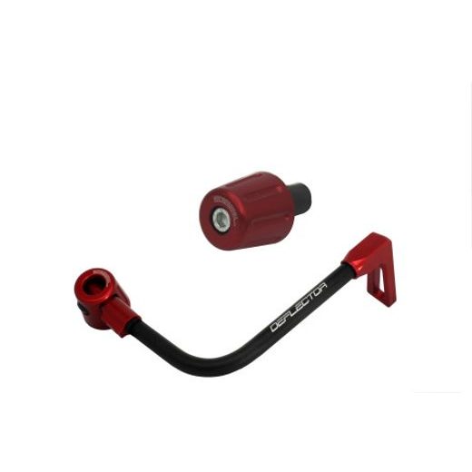 Lever guard in aluminium + left end ACCOSSATO DE004 with black hose and joint right