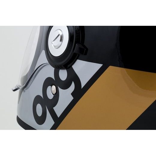 Integralna čelada CASSIDA Fibre OPG black/ gold/ silver S